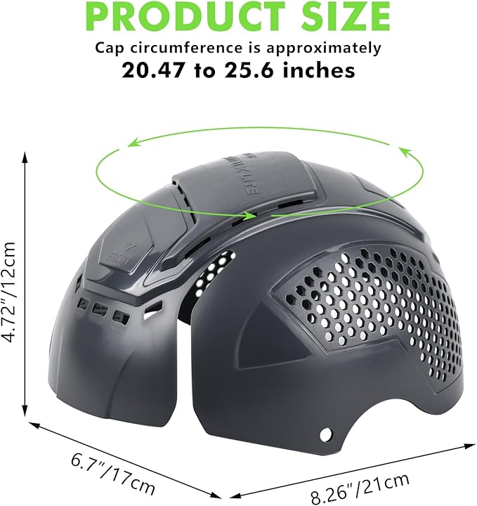 GREEN DEVIL Matrix Lite Series Bump Cap Insert for Baseball Caps EN 812 Universal Safety Bump Hat Insert for Men Women Vented Lightweight
