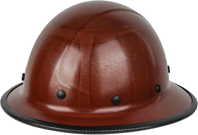 GREEN DEVIL Fiberglass Full Brim Hard Hat OSHA & ANSI Rated Fiber Hardhat for Men with Brim Guard