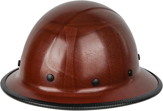 GREEN DEVIL Fiberglass Full Brim Hard Hat OSHA & ANSI Rated Fiber Hardhat for Men with Brim Guard