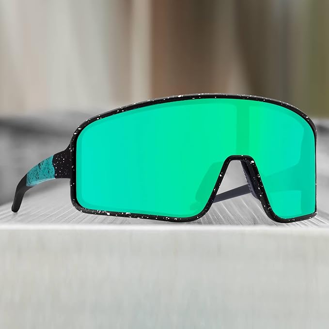 MAXJULI Polarized Sunglasses for Men Women, Windproof Outdoor Sports Cycling Running UV400 Protection Sun Glasses 8121