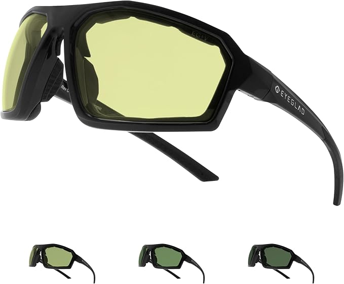 REV Z87+ Powersports Motorcycle Riding Goggles High Impact Photochromic UV400 Sports Wrap Sunglasses Safety Glasses