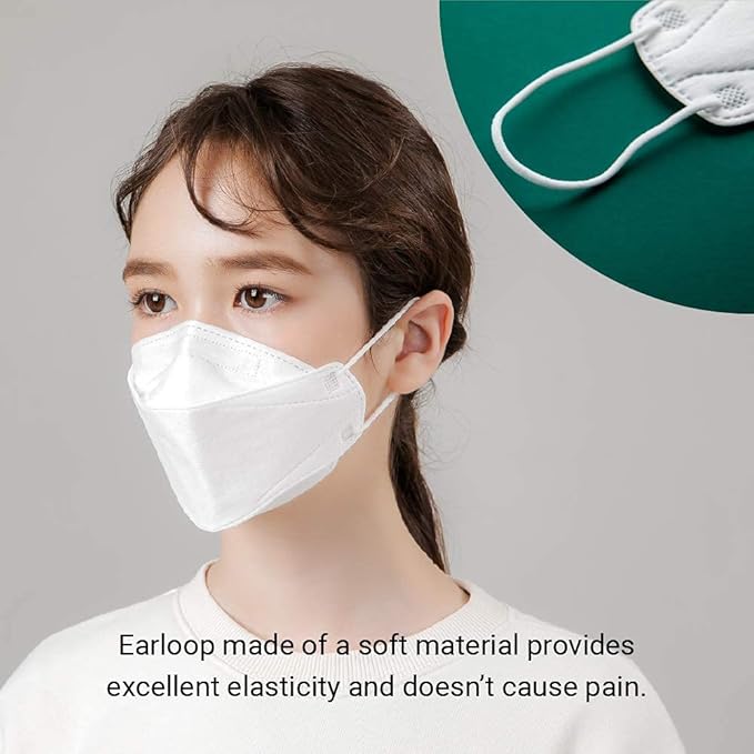 [20 Pack] New Micro-Dust Protection Face Premium Mask (KF94) White Medium