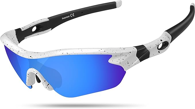 Polarized Sports Sunglasses for Men Women Youth Baseball Running Fishing Tennis Golf Cycling Driving Motor TAC UV400 TR90