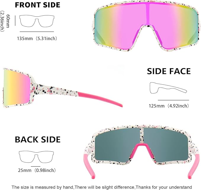 MAXJULI Polarized Sunglasses for Men Women, Windproof Outdoor Sports Cycling Running UV400 Protection Sun Glasses 8121