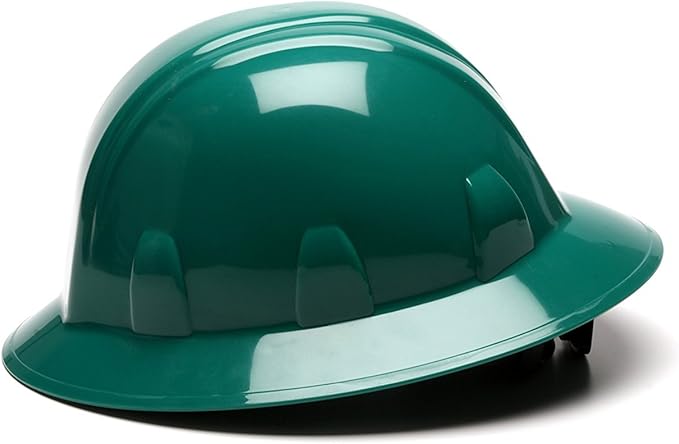 Pyramex SL Series Full Brim Hard Hat 4-Point Ratchet Suspension