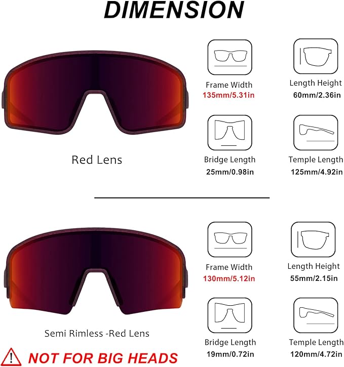 MAXJULI Polarized Sunglasses for Men Women, Windproof Outdoor Sports Cycling Running UV400 Protection Sun Glasses 8121
