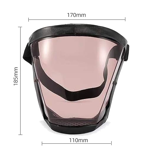 Anti-Fog Full Face Active shields Protection Visible Expression Transparent Breathable Comfortable Adults Reusable (Brown, 5PCS), JZY-0010
