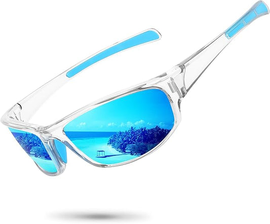 Sports Polarized Sunglasses for Men Women Wrap Around Sun Glasses Fishing Cycling Driving Running UV Protection