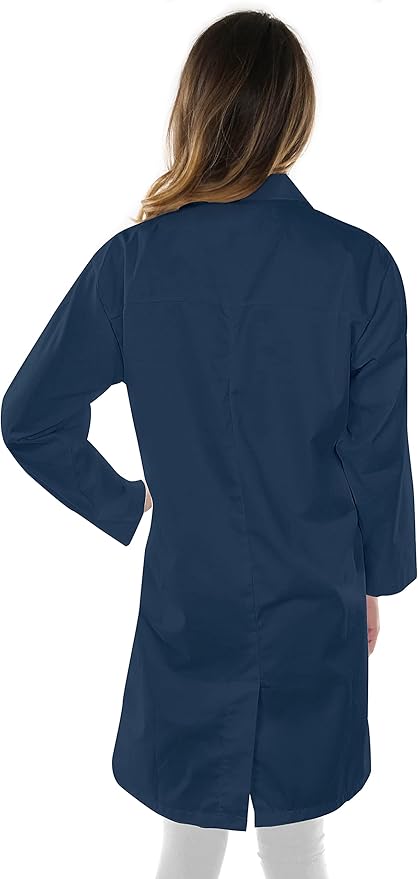 NY Threads Professional Lab Coat for Women, Long Sleeve Medical Coat