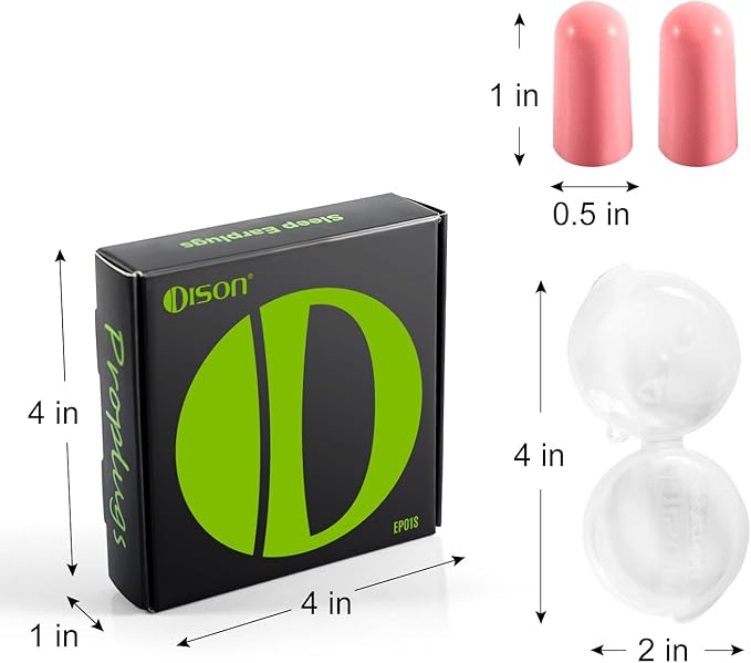 10Pairs Foam Earplugs, Noise Cancelling Ear Plugs for Sleeping Hearing Protection for Shooting Range, Work, Travel,Concert Pink