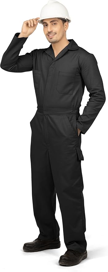 NY Threads Men’s Twill Long Sleeve Coverall Utility Work Wear