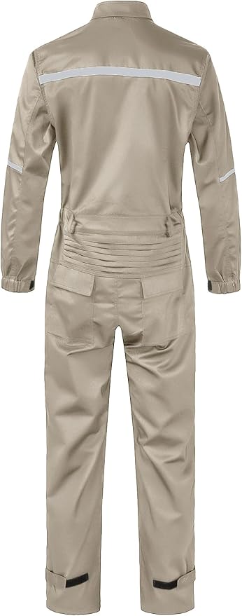 Mens Workwear Coveralls Multi Pockets Work Suit Mechanic Overalls Jumpsuits Unisex Long Sleeve Garage Coverall