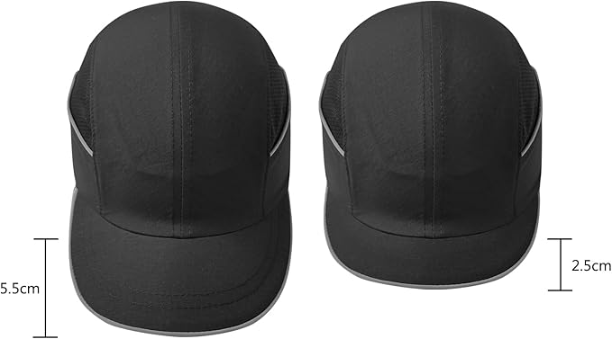 Lightweight Hard Hat Safety Bump Cap Safety Hard Hat Head Protection Cap Breathable Baseball Hat Style Comfortable Head Protection Hat for Work