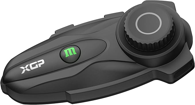 X10 10 Riders Group Mesh Motorcycle Intercom, 3000m Motorcycle Bluetooth Headset V5.3 with Audio Multitasking/Music Sharing, Helmet Communication Systems for ATV/Snowmobile/Ski,1 Pack