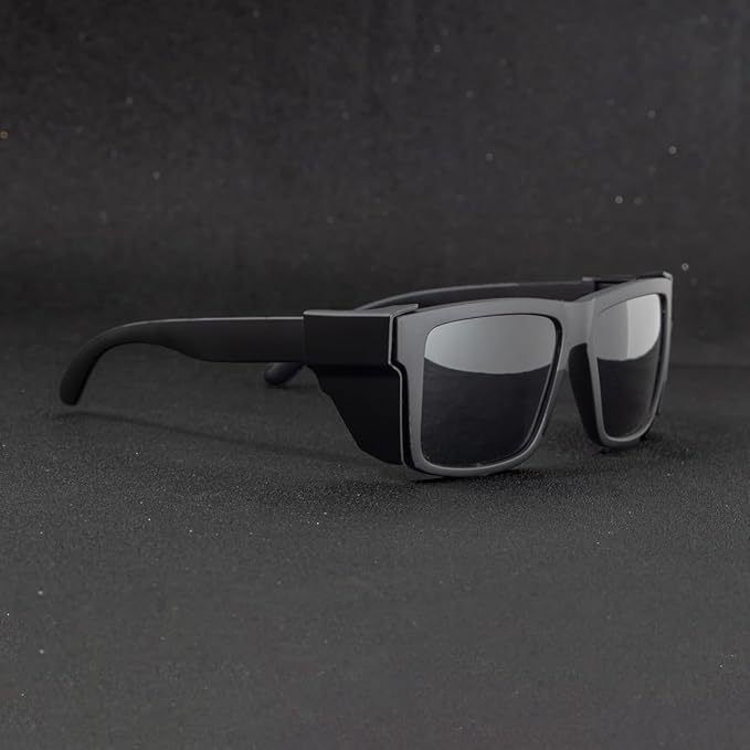 Polarized Men's and Women's Safety sunglasses,High Impact Resistant ANSI Z87UV400 Protection With Side Shield