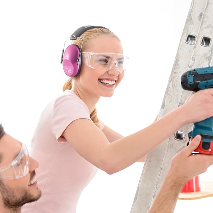 Pro For Sho 34dB NRR Hearing Protection Ear Muffs - Highest NRR in Compact Design, Ear Protection for Shooting, Mowing, Work