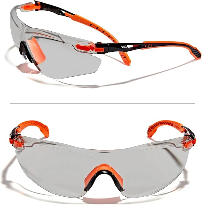 OPTIFENSE™ VS3 Anti Fog, Premium CLEAR/TINTED Safety Glasses, ANSI Z87+ (Click for frame/lens option)