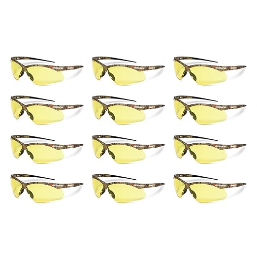 Jackson Safety SG Safety Glasses - Eye Protection for Men & Women - ANSI Z87.1 - Pack of 12 (Multiple Styles)