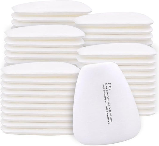 50PCS 5N11 Respirator Filter Cotton, BEAUKAU 5N11 Filter for Respirator 6200, 6800, 7502, 6502 Respirator