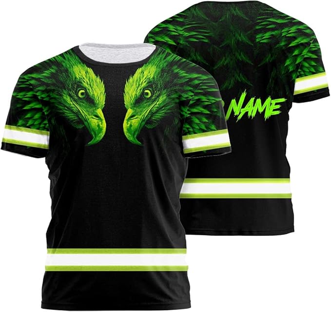 Maddly High Visibility US Flag Collection Safety Workwear Custom Name for Workers, Runners, Truckers, Patriotic
