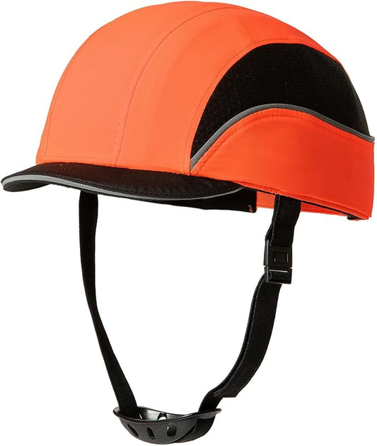 TIHEEN Unisex Safety Bump Cap, Baseball Hat Style with Reflective Stripes Lightweight and Breathable Hard Hat Head Protection Cap