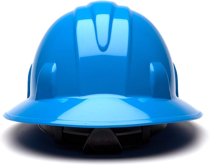 Pyramex SL Series Full Brim Hard Hat 4-Point Ratchet Suspension