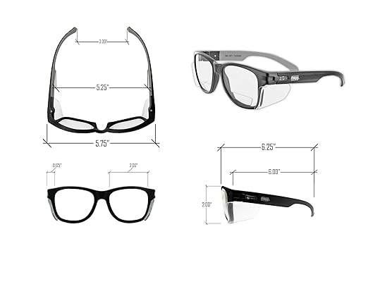 MAGID Y50 Series Performance Anti-Fog Polycarbonate Safety Glasses with Side Shields, 72 Pairs, Clear Lens | 1.5 BiFocal, Y50BKAFC15