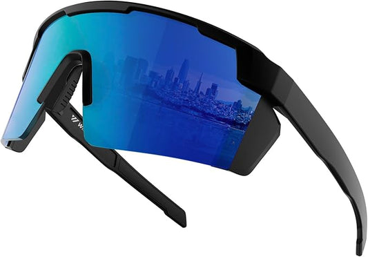 WISTON XL Z87 Sunglasses for Big Wide Heads Men Women,TR90 Ultralight UV400 Protection Sun Glasses Z8224