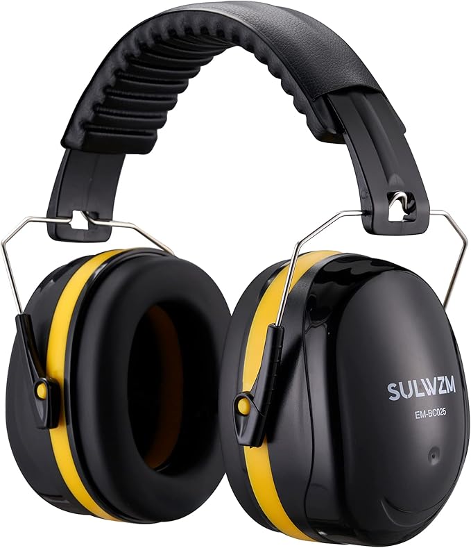 Hearing Protection Ear Muffs,NRR 28db Noise Cancelling for Shooting, Mowing, Construction,Yellow