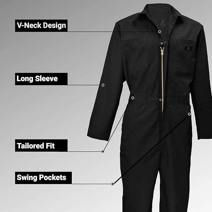 M&M SCRUBS Overall Workwear Men Long Sleeve Coveralls
