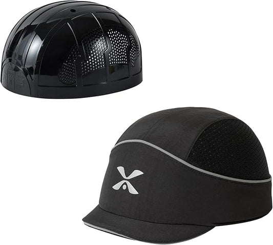 TIHEEN Unisex Safety Bump Cap, Baseball Hat Style with Reflective Stripes Lightweight and Breathable Hard Hat Head Protection Cap
