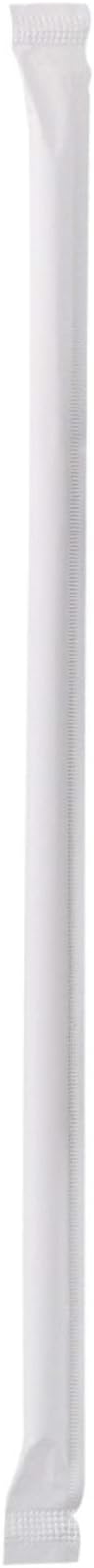 McKesson Flexible Plastic Straws, Individually Wrapped, 7 3/4 in, 10000 Count