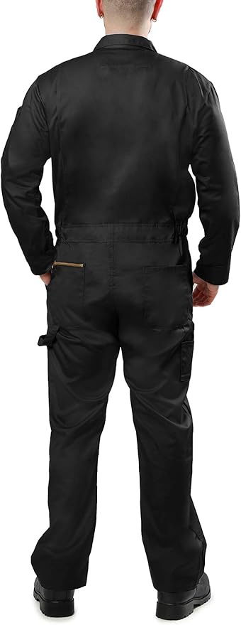 Kolossus Pro-Utility Cotton Blend Long Sleeve Coverall with Zippered Frontal Pockets