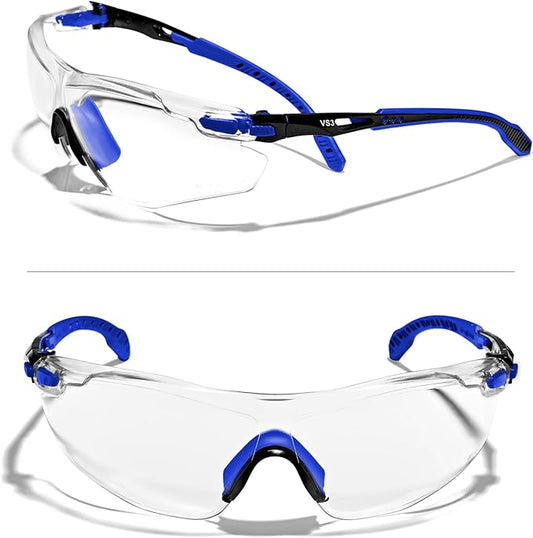 OPTIFENSE™ VS3 Anti Fog, Premium CLEAR/TINTED Safety Glasses, ANSI Z87+ (Click for frame/lens option)