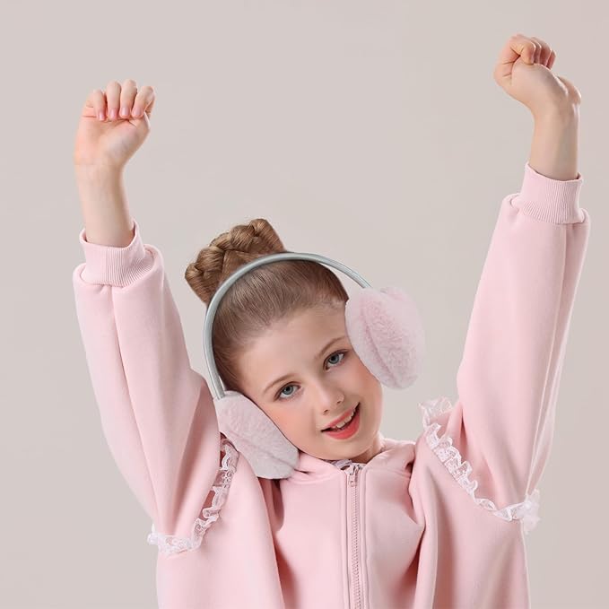 XIAOHAWANG Winter Earmuffs for Kids Girl Warm Ear Muffs Baby Boy Plush Padded Ear Warmer