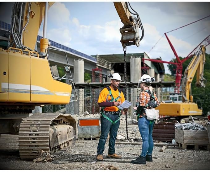 MSA V-Gard Cap Style Safety Hard Hat Suspension | Polyethylene Shell, Superior Impact Protection, Self Adjusting with Crown Straps | 1-Touch Suspension