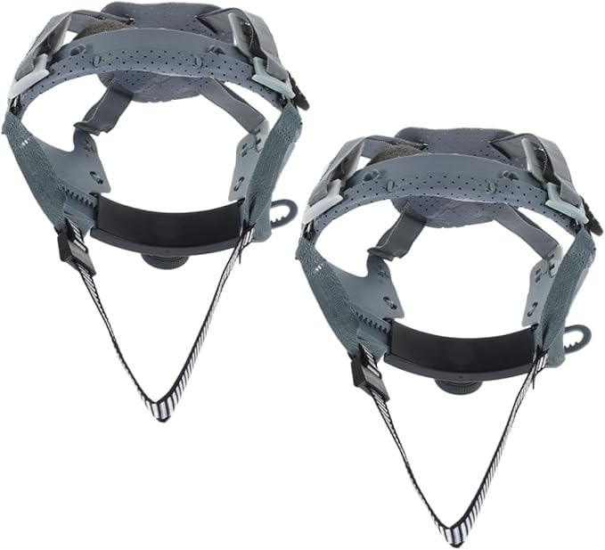 HEALLILY 2pcs Safety Helmet Chin Strap Pad Replacement Liner for Hard Hat Breathable Comfortable Suspension System for Construction Safety Helmet