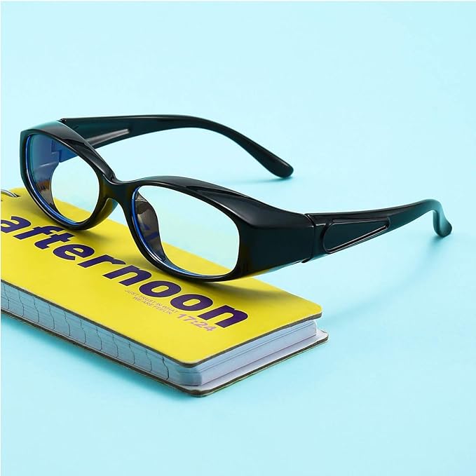 Dollger Safety Glasses Anti Fog Blue Light Blocking Glasses UV400 Protection Eyeglasses Anti Pollen Saftey Goggles (Black)