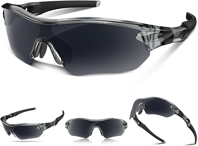 Polarized Sports Sunglasses for Men Women Youth Baseball Running Fishing Tennis Golf Cycling Driving Motor TAC UV400 TR90