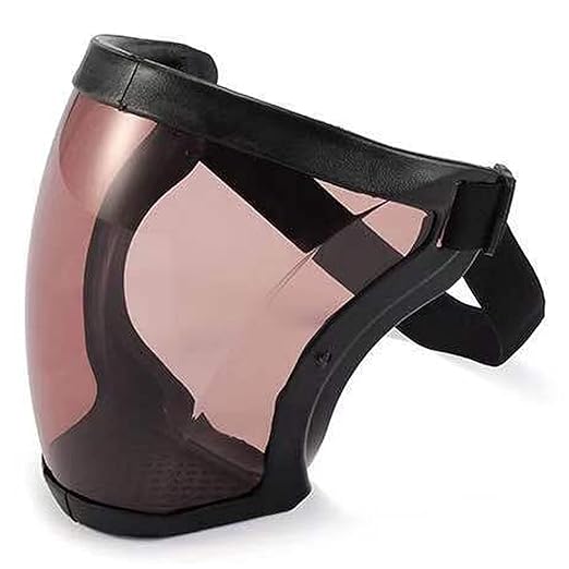 Anti-Fog Full Face Active shields Protection Visible Expression Transparent Breathable Comfortable Adults Reusable (Brown, 5PCS), JZY-0010