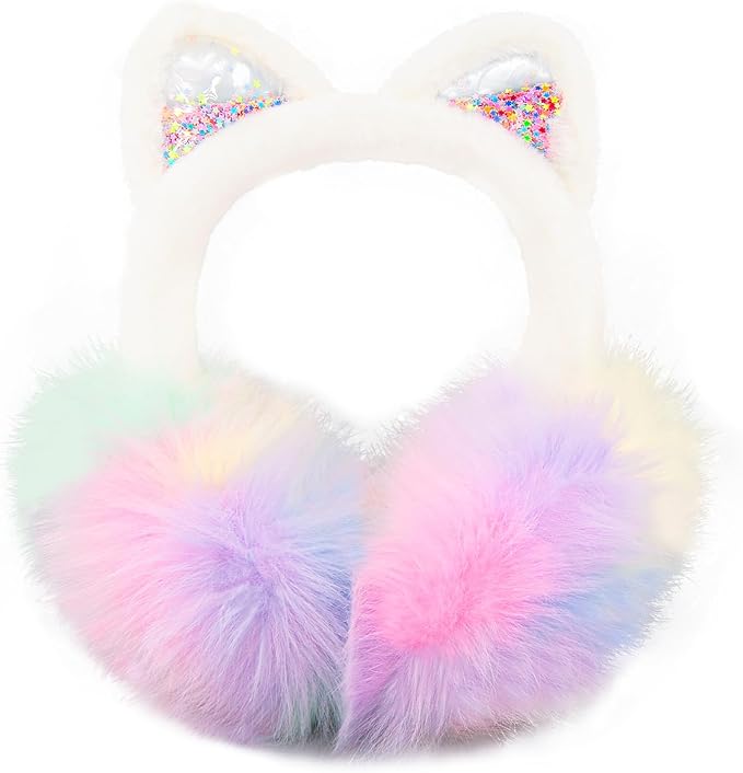 XIAOHAWANG Winter Earmuffs for Kids Girl Warm Ear Muffs Baby Boy Plush Padded Ear Warmer