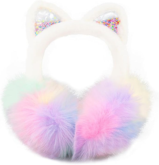 XIAOHAWANG Winter Earmuffs for Kids Girl Warm Ear Muffs Baby Boy Plush Padded Ear Warmer