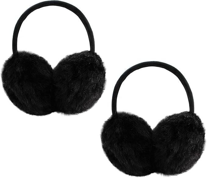 POXIMI Women Winter Earmuffs Girl Ski Adjustable Ear Covers for Cute Bow Ear Warmer Outdoor Earmuff Fleece Lining