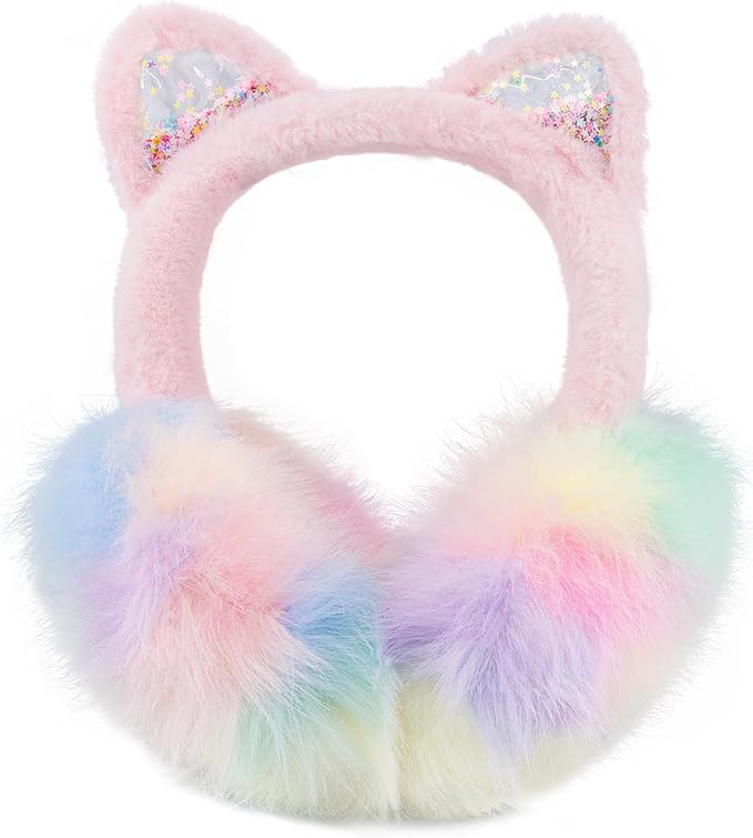 XIAOHAWANG Winter Earmuffs for Kids Girl Warm Ear Muffs Baby Boy Plush Padded Ear Warmer