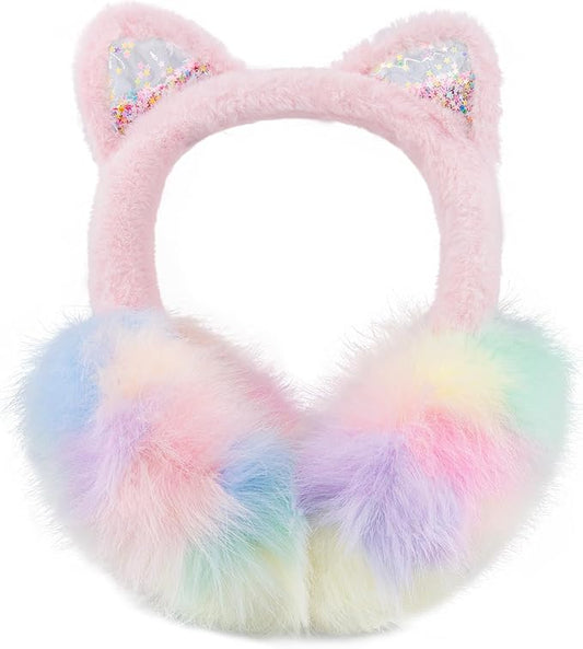 XIAOHAWANG Winter Earmuffs for Kids Girl Warm Ear Muffs Baby Boy Plush Padded Ear Warmer