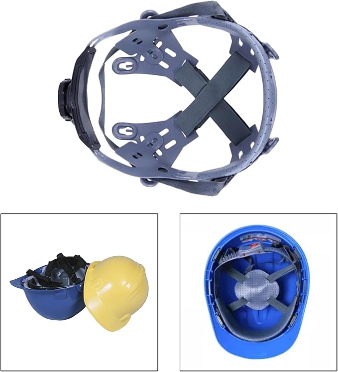 Generic Hard Hat Suspension Bump Cap Insert Hat Liner Insert Head Protection Adjustable Bruisesproof Safety Replacement Suspension, 8 Point Knob, 58-64cm