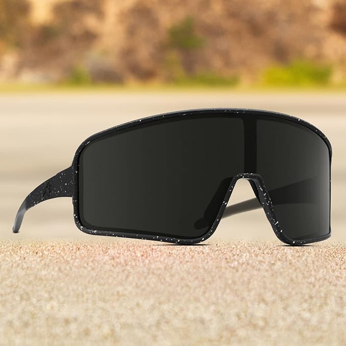MAXJULI Polarized Sunglasses for Men Women, Windproof Outdoor Sports Cycling Running UV400 Protection Sun Glasses 8121