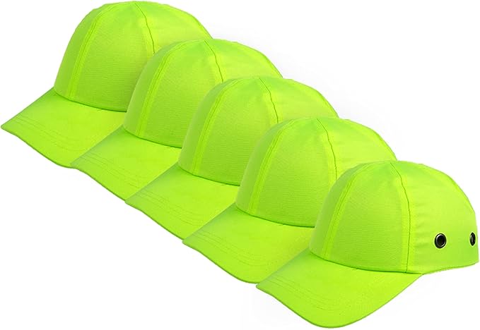 Zojo Baseball Bump Cap Hard Hat Helmet,5PCS Reflective Breathable Lightweight Safety Cap for Men and Women