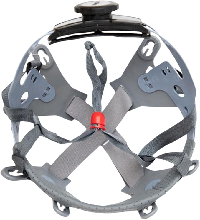 Replacement Suspension Hat Liner Insert Easy to Use Adjustable Knob Fixation Gray Gifts Helmet Insert Helmet Accessory, 8 Point Suspension