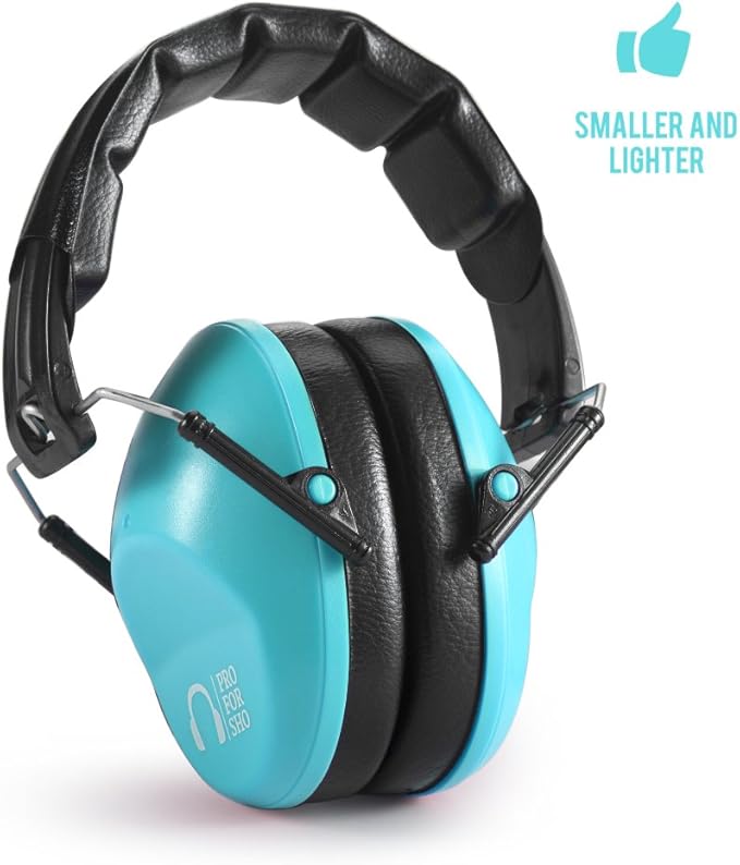 Pro For Sho 34dB NRR Hearing Protection Ear Muffs - Highest NRR in Compact Design, Ear Protection for Shooting, Mowing, Work